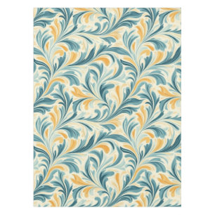 Toalha De Mesa Emerald Green e Dourada Paisley Leaf Pattern