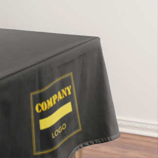 Toalha De Mesa Empresa Personalizada Preta Moderna Personalizada