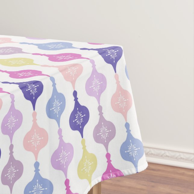 Toalha De Mesa Enfeites de natal moderno (Posição Original)