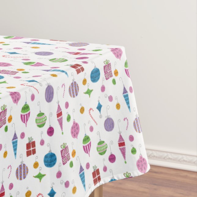 Toalha De Mesa Enfeites de natal Retroativos Do Século médio Dese (Posição Original)