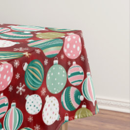 Toalha De Mesa Enfeites de natal retrorreflectores da Vintage e f