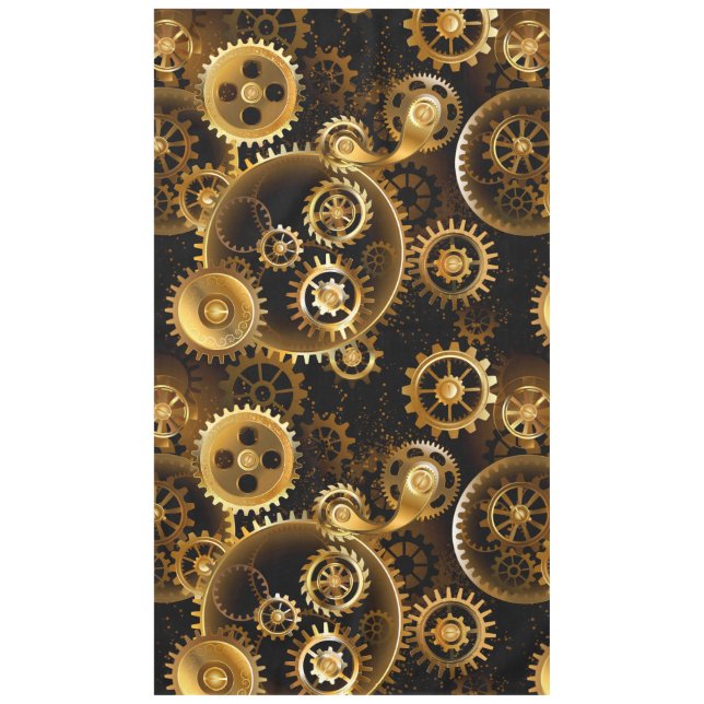 Toalha De Mesa Engrenagens de latão Steampunk perfeitas (Frente)