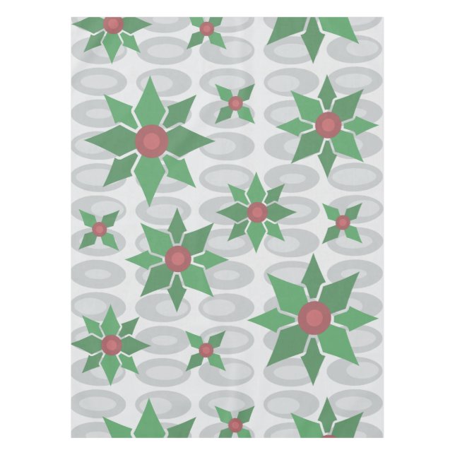 Toalha De Mesa Era Atômica Holly Silver (Frente)