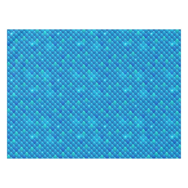 Toalha De Mesa escalas de peixes do rio (Frente (Horizontal))