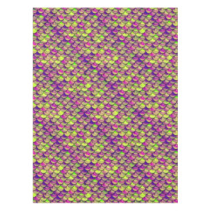 Toalha De Mesa Escalas roxas e verdes caídas