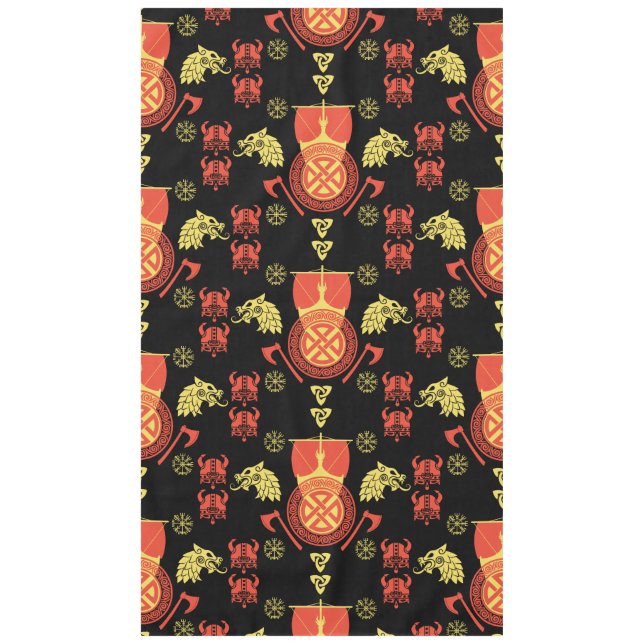 Toalha De Mesa Escandinávia Viking Norsêmen Home Decor (Frente)