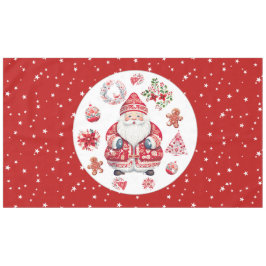 Toalha De Mesa Escandinavo Papai Noel Vermelho Grande