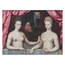 Toalha De Mesa Escola de Fontainebleau - Gabrielle d'Estrees