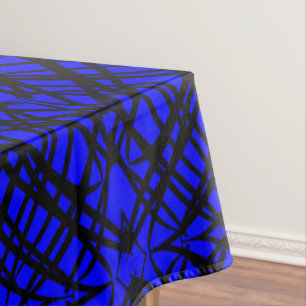 Toalha De Mesa Escrivora Simples Inclinação Espelho Azul
