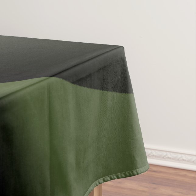 Toalha De Mesa Esferas Mini Floresta Verde Branca (Posição Original)