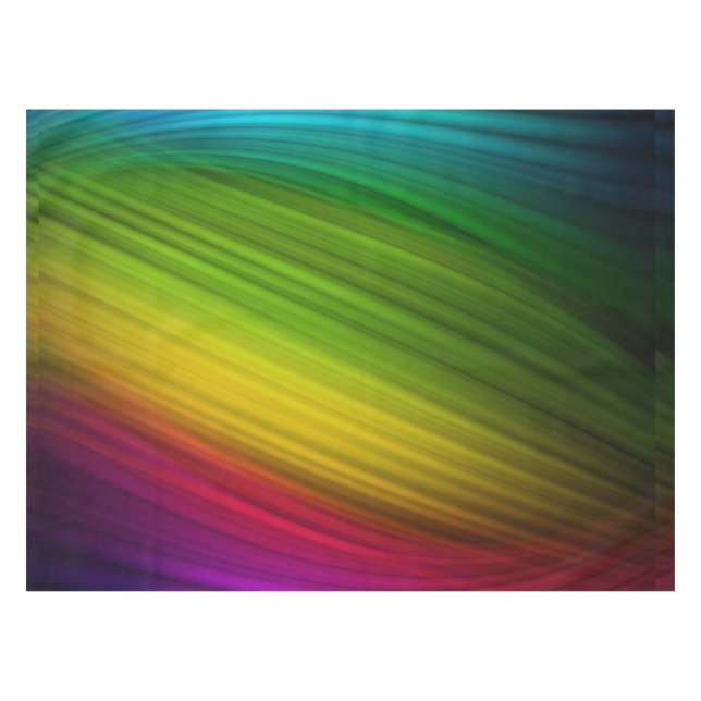 Toalha De Mesa Espectro Incrível de Cores de Arco-íris (Frente (Horizontal))