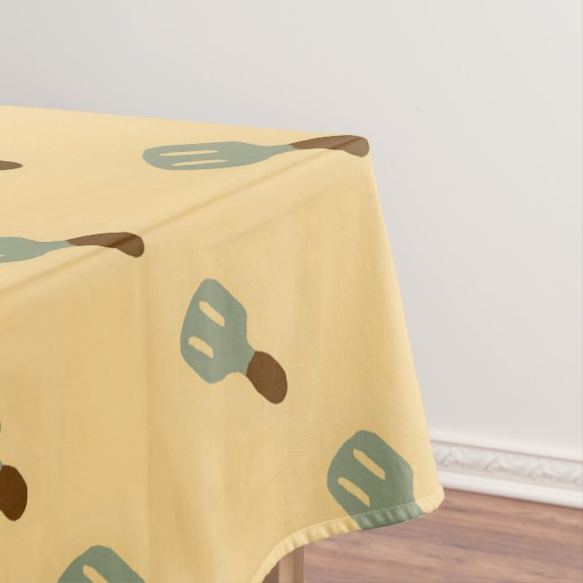 Toalha De Mesa Espelho da espátula da cinza castanho (Posição Original)