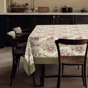 Toalha De Mesa Estilo Antiguo Detalhes Florais do Ornamentado Vit