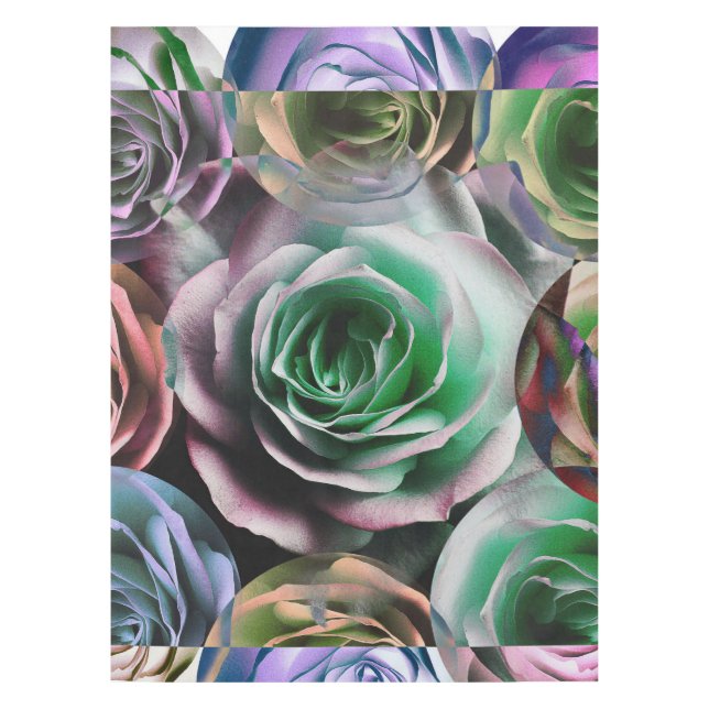 Toalha De Mesa ESTILO ARTÍSTICO DA FLOR rosa (Frente)