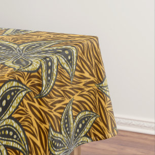 Toalha De Mesa Estilo de Batik Floral Abstrato africano