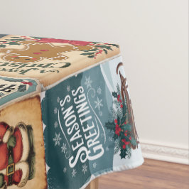 Toalha De Mesa Estilo de Vintagem Nostálgica Saco de Feriado de N