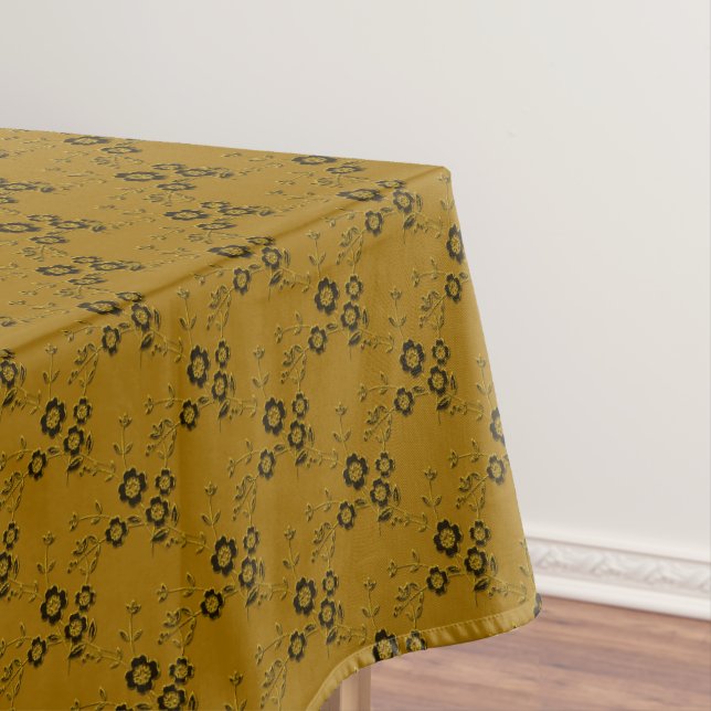 Toalha De Mesa Estilo FS 1-Dourado-52x70 ALGODÃO (Posição Original)