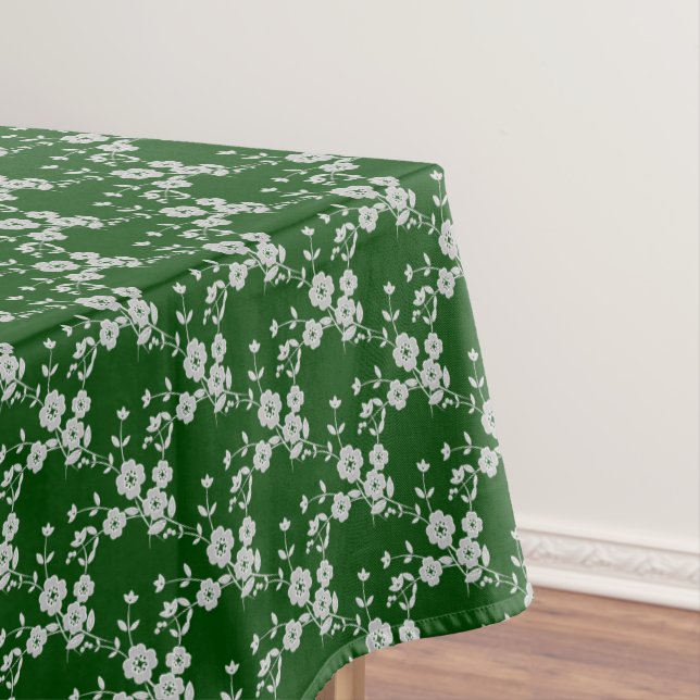 Toalha De Mesa Estilo FS 1-Verde-Branco-52x70 ALGODÃO (Posição Original)