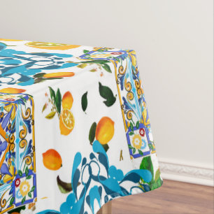 Toalha De Mesa Estilo siciliano,majolica,limões