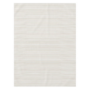 Toalha De Mesa Estirpe bege e branco