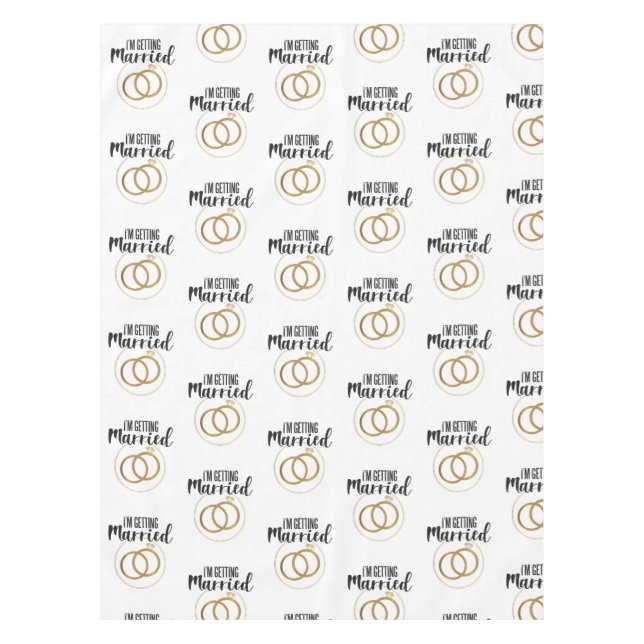 Toalha De Mesa Estou me casando (Frente)