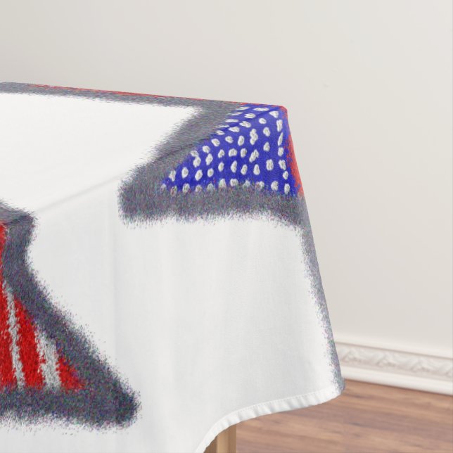 Toalha De Mesa estrela brilhante da bandeira americana (Posição Original)