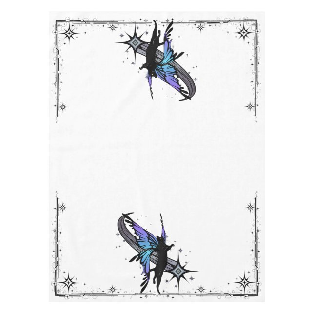 Toalha De Mesa Estrela de Gato Cósmico (Frente)