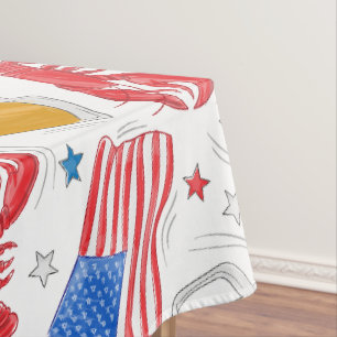 Toalha De Mesa Estrelas de Cerveja de Bandeira Patriótica America