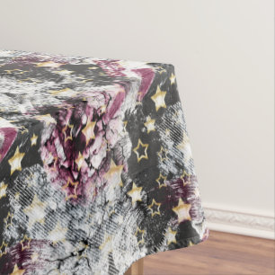 Toalha De Mesa estrelas Douradas grunge abstrato na moda
