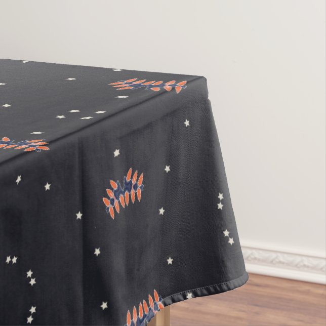 Toalha De Mesa Estrelas e Padrão de Espaçonave Única (Posição Original)