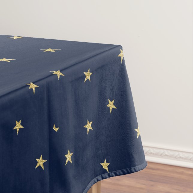 Toalha De Mesa Estrelas marinhos E Douradas (Posição Original)