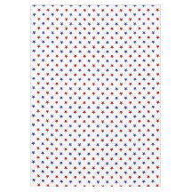 Estrelas Vermelhas e Azuis Patrióticas em Branco