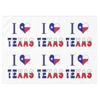 Toalha De Mesa Eu Amo Texas Flag