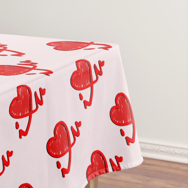 Toalha De Mesa eu fico (coração você) (Posição Original)