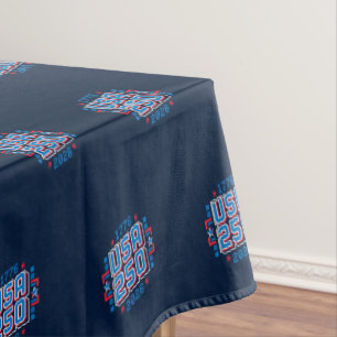 Toalha De Mesa EUA 250 - 1776-2026 Pixel Art
