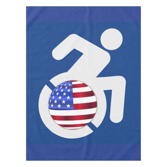 Toalha De Mesa EUA Handicapped (Frente)