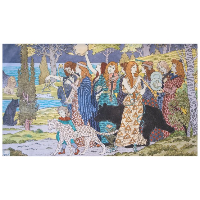 Toalha De Mesa Eugene Grasset - Harmony Decorative Panel (Frente (Horizontal))