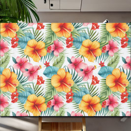 Toalha De Mesa Exotic Watercolor Hawaiian Floral