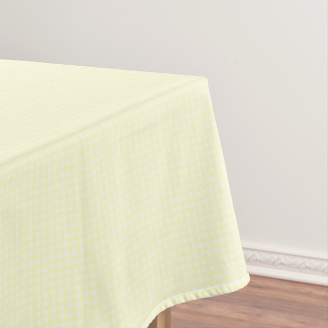 Toalha De Mesa F & L Amarelo Brilhante Gingham (Posição Original)