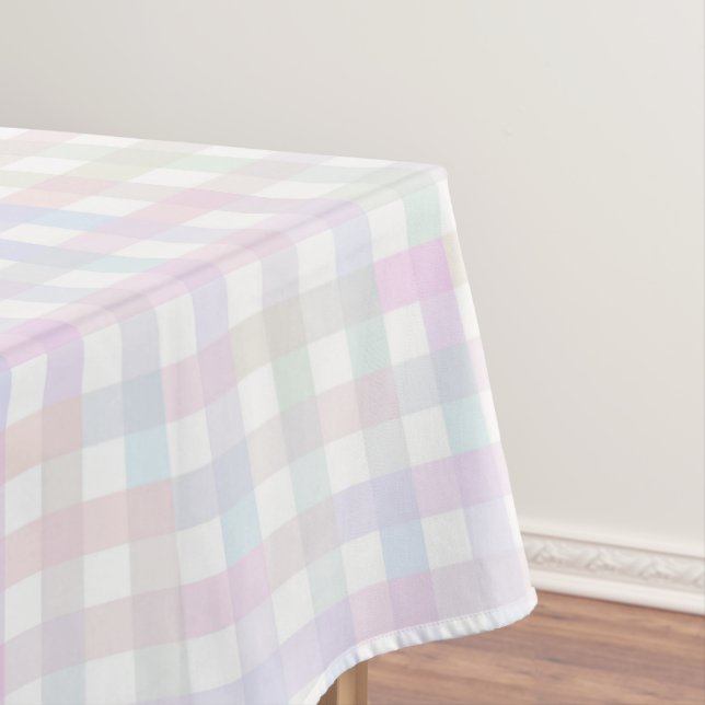 Toalha De Mesa F & L Colorida Gingham (Posição Original)