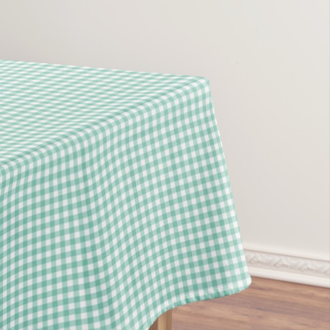 Toalha De Mesa F & L Green Gingham (Posição Original)