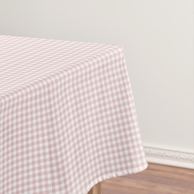 Toalha De Mesa F & L Peach Gingham (Posição Original)