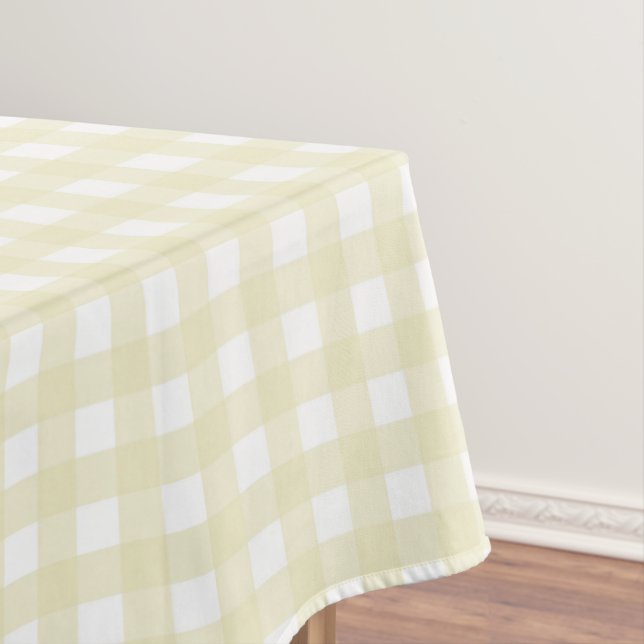 Toalha De Mesa F & L Yellow Gingham (Posição Original)