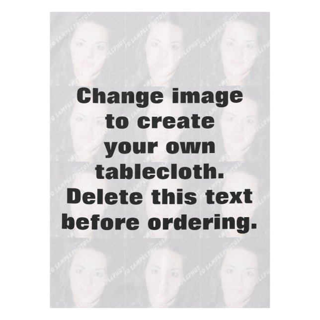 Toalha De Mesa Faça sua própria foto personalizada (Frente)