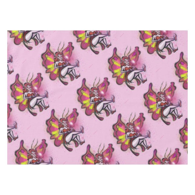 Toalha De Mesa Faerie Rosa (Frente (Horizontal))