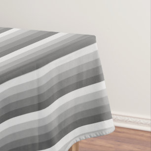 Toalha De Mesa faixas de sombra cinza