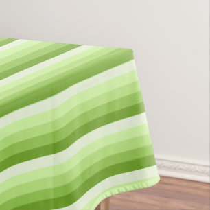 Toalha De Mesa faixas de sombra do verde limão
