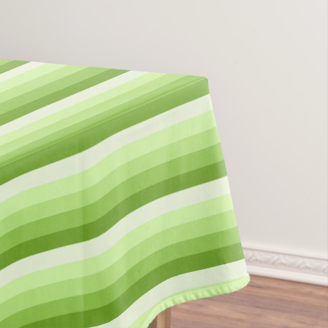 Toalha De Mesa faixas de sombra do verde limão (Posição Original)