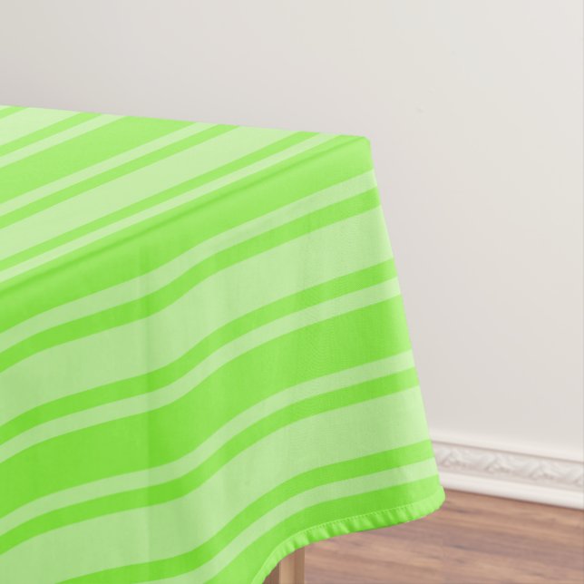 Toalha De Mesa faixas de verde limão doce (Posição Original)