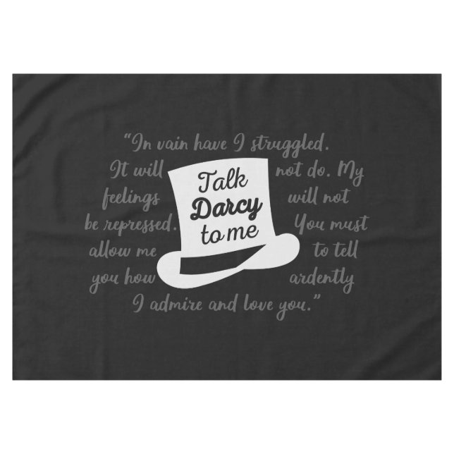 Toalha De Mesa Fale comigo Darcy II (Frente (Horizontal))
